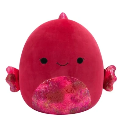 Imagen de Squishmallows SQCR05481 Barella The Raspberry Beta Fish de 40,6 cm, Multicolor