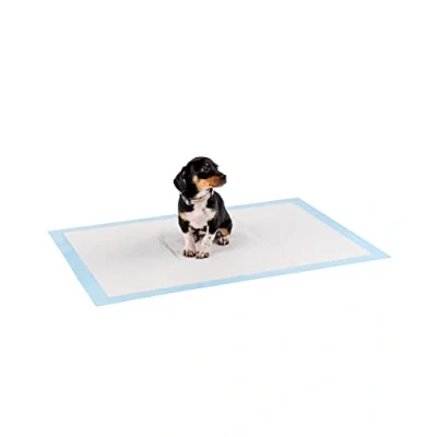 Imagen de lionto Alfombrilla de Entrenamiento para Cachorros, 6 Capas con Tiras Adhesivas, 50 Unidades 60x90 cm, a Prueba Fugas y Alta Capacidad absorción Animales Enfermos e incontinentes, Azul