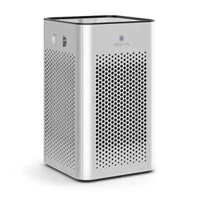 Imagen de Medify MA 25 Purificador de aire con filtro H13 True HEPA Cobertura 45 m² Filtra alérgenos, humo, polvo, olores, polen, pelo animales Silencioso Elimina el 99,9% partículas hasta