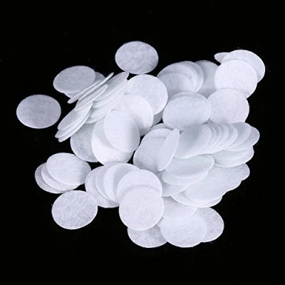 Imagen de filtro de Microdermabrasión 100pcs Nuevo algodón Cojines filtración redondos para la máquina belleza del retiro espinilla(15mm)