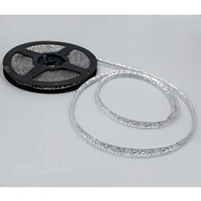 Imagen de cinta de bordes a prueba moho, 1 autoadhesiva 6 m, adhesiva resistente al para grifos, decorativos cocina, baño, ducha, suelo y baldosas (plateada)