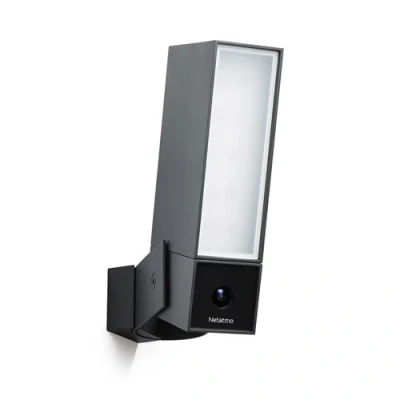 Imagen de Netatmo Cámara de Vigilancia WIFI Exterior, Foco integrado, Detección Movimientos, Visión Nocturna, Sin Costo Adicional, NOC01 EU (Presence)