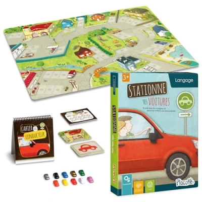 Imagen de Placote Stationne TES voitures Juego Educativo de 3 a 5 1/2 años, Color no aplicable (PLA 12)