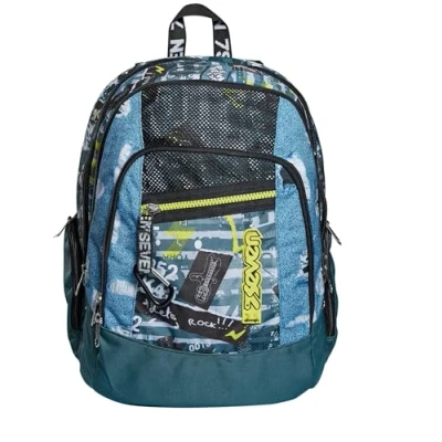 Imagen de Seven Mochila, Advanced URBAN ROCK Mochila acolchada, Bolsa para libros, adolescentes, niñas y niños, Gran capacidad, la escuela, deporte tiempo libre, Funda portátil, Blanco