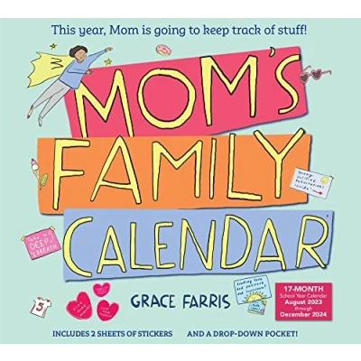 Imagen de Mom&#039;s Family Wall Calendar 2024: This Year, Mom Is Going to Keep Track of Stuff!