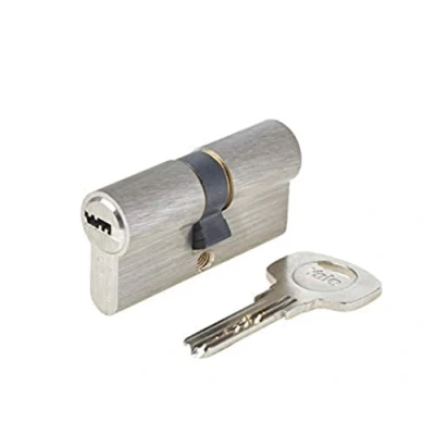 Imagen de Yale DB 30X30 NI YC1000+ Cilindro de Cerradura Desmontable (30 x 30 mm, 6 pasadores, Exterior, Interior, Puerta Entrada, 4 Llaves Reversibles, niquelado, níquel,