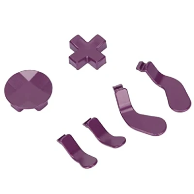 Imagen de para Las Piezas de Repuesto Metal del Controlador Xbox One Elite Series 2, Que Incluyen 4 Paletas Gatillo Y 2 Almohadillas en D Intercambiables Llave Cruzada Acero Inoxidable(Púrpura)