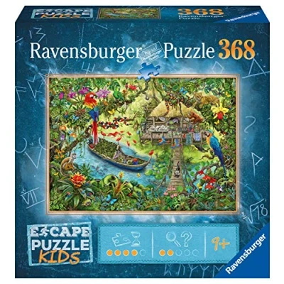 Imagen de Ravensburger Puzzle, Expedición a la Jungla, Puzzle Escape Kids, para Niños, Edad Recomendada 9+, Rompecabeza de Calidad