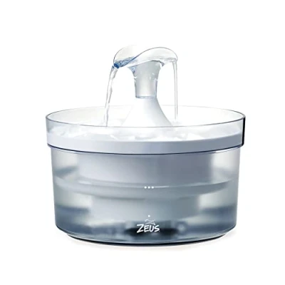 Imagen de Bebedero Fuente de Agua Fresca y Transparente para Perros con Boquilla Cascada Zeus Fresh &amp; Clear, 1,5 l