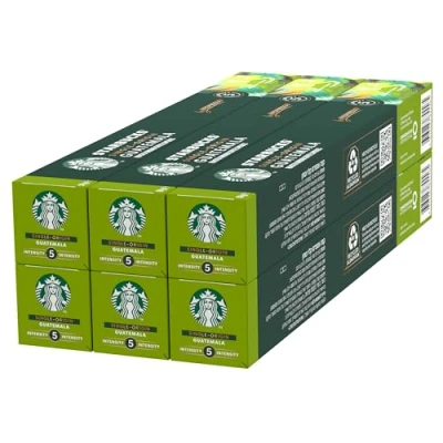 Imagen de STARBUCKS Single Origin Guatemala de Nespresso, Cápsulas Café Tueste Suave 6 x 10 (60 Cápsulas)