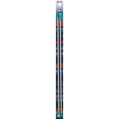 Imagen de Prym 35 cm 4,50 mm Single Pointed Tejer, 2 Unidades, Aluminio Pearl Grey