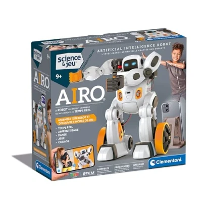 Imagen de Clementoni AIRO, Robot de Montaje a Partir 9 años, con Inteligencia Artificial, Ciencia y Juego Robotics Juguete Infantil tecnología IA
