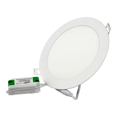 Imagen de Jandei Downlight LED Empotrable, 12W, 960 Lumen, Forma Redonda, Orificio para Empotrar Ø 150, Extraplano 13 mm Profundidad, Color de Luz Blanco Neutro 4200K, Transformador Incluido