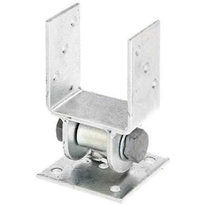 Imagen de Alberts 208714 Anclaje Para postes con parte superior móvil, atornillar, Galvanizado en caliente, Anchura de apertura 91 mm