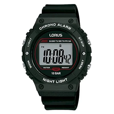 Imagen de Lorus Reloj Digital de Cuarzo para Hombre con Correa Silicona, Gris