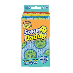 Imagen de Scrub Daddy Scour Daddy, Almohadilla de Fregar Resistente para Limpiar Platos, Alternativa Cocina, Esponjas Lavar Paquete 3