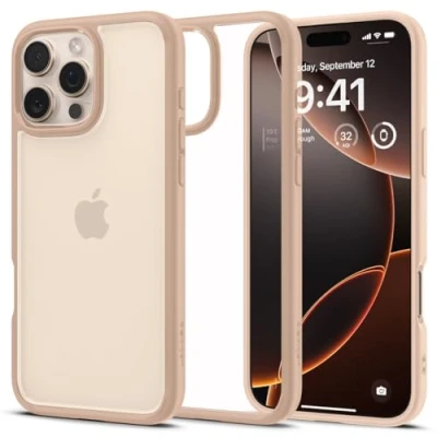 Imagen de Spigen Ultra Hybrid TPU Back Cover Rosa/Transparente Apple iPhone 16 Pro Max