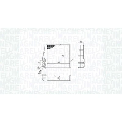 Imagen de MAGNETI MARELLI 350218440000 Radiador de Calefaccion RENAULT: CLIO 3, NISSAN: MICRA 3