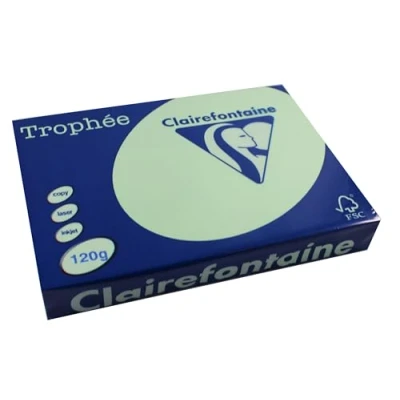 Imagen de Clairefontaine Trophée 1216 Resma de papel, 250 hojas, A4, 21 x 29.7 cm, color verde