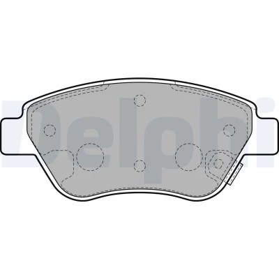 Imagen de DELPHI LP2478 Juego de pastillas freno con avisador acústico desgaste Chapa antichirridos accesorios OPEL: Adam