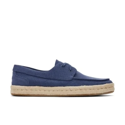 Imagen de TOMS Cabo Rope, Mocasín Plano Hombre, Cadet Blue Heritage Canvas Suede, 39 EU