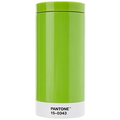 Imagen de Copenhagen design Pantone To Go, Stainless Steel Travel mug/Thermo Cup, 430 ml, Greenery, Color of The Year 2017, Acero Inoxidable, ABS (acrilonitrilo butadieno estireno), Green 15 0343, 75 mm