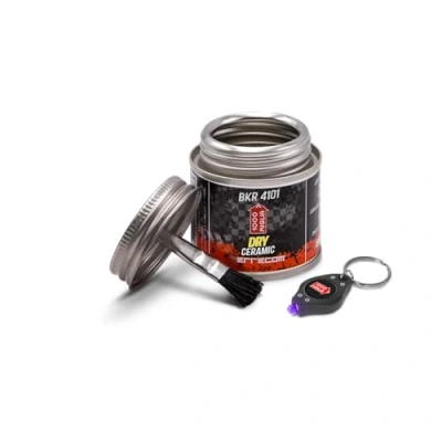 Imagen de Errecom 1000 Miglia BKR 4101 DRY CERAMICO Lubricante Cadena de Bicicletas para senderos secos y polvorientos 60 ml, fórmula fluorescente perfumada, Bote All in One con cepillo incluido