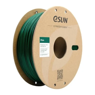 Imagen de eSUN Filamento PLA+ 1.75mm, Mejorado Tenacidad Impresora 3D PLA Plus, Precisión Dimensional +/ 0.03mm, 1KG Carrete (2.2 LBS) para de Impresión 3D, Verde Oscuro
