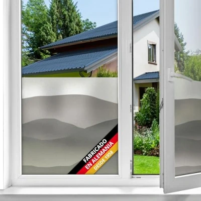 Imagen de d c fix vinilo adhesivo para cristales ventanas Montaña estático premium opaco translúcido privacidad decorativo mampara de ducha baño lámina pegatina 45 cm x 1,5 m