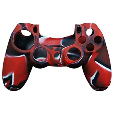 Imagen de OSTENT Funda Protectora de Gel Silicona Suave para Sony Playstation 4 PS4 Controller Color Rojo