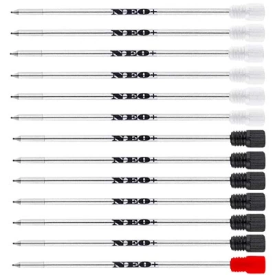 Imagen de NEO+ Bolígrafo de tinta azul o negra compatible con Swarovski Element Crystal Pen (5 + 5 negro 1 rojo)