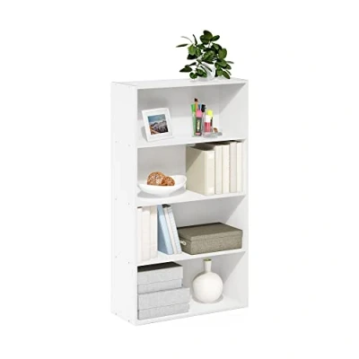 Imagen de Furinno Pasir Estante Abierto en 4 Niveles, Blanco