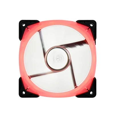 Imagen de SilverStone SST FW123 RGB Ventilador silencioso de refrigeración 120mm PWM Serie FB, Aspas Transparentes con Marco Negro, Rodamientos Bolas, LED