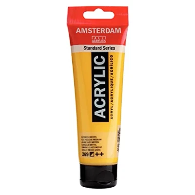 Imagen de Amsterdam Standard Series Colores Acrílicos Tubo 120 ml Amarillo Azo Medio 269 (17092692)