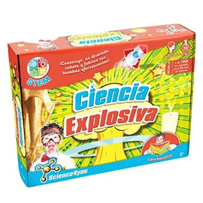 Imagen de Science4you 481517 Ciencia Explosiva, Juego Educativo y cientifico 28 Experimentos Libro para Niños 8 Años (481517)