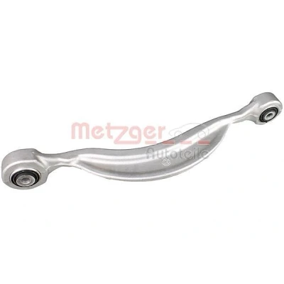 Imagen de METZGER 58121409 Barra oscilante, suspensión de ruedas con apoyo caucho Eje trasero, posterior, debajo Brazo oscilante transversal Aluminio