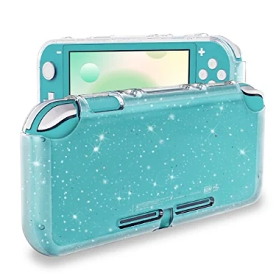 Imagen de DLseego Funda Protectora Compatible con Switch Lite 2019, Cubierta de TPU Suave Crystal Glitter Bling a Amortiguador y Antiarañazos para
