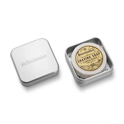 Imagen de Störtebekker jabón de afeitar y Juego aluminio con en diferentes variantes vegano hecho a mano fábrica (Sándalo)