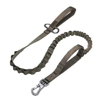 Imagen de EXCELLENT ELITE SPANKER Bungee Correa para Perros táctica de Nylon Ajustable Militar con 2 manijas Control(RGN)