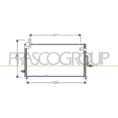 Imagen de PRASCO DW322C001 Condensador Aluminio 522