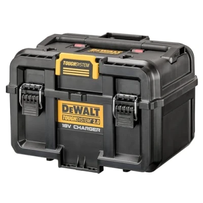 Imagen de DEWALT DWST83471 QW Caja de Carga baterías ToughSystem 2.0, 18V y FlexVolt, USB, Indicador carga, simultánea 2 baterías, Se entrega sin