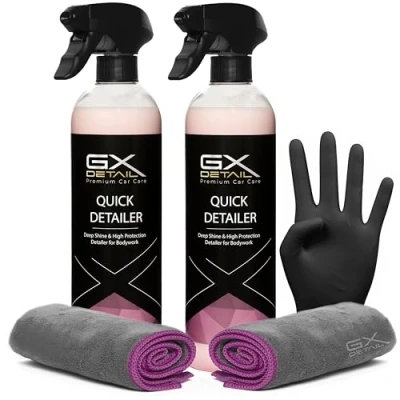 Imagen de GxDetail Cera Líquida para Coche 1 Litro Brillo Intenso y Protección Duradera Quick Detailer Fácil Aplicación Acabado Hidrofóbico UV Resistencia a la Suciedad
