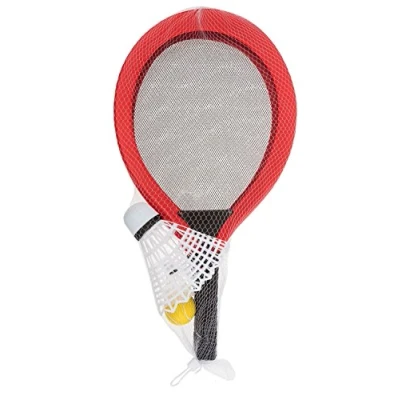 Imagen de Idena 40003 Juego de softball con volante XXL y 2 pelotas adicionales, aprox. 67 cm, en dos variantes color, surtidas, ideal verano para jardín, parque o playa