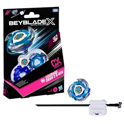 Imagen de Beyblade X, Kit Inicial Courage Dran S 6 60V CX con Top y Lanzador
