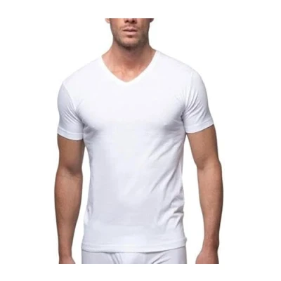 Imagen de Abanderado Camiseta de Manga Corta Clásico Algodón 100% Hombre x1, Blanco, S