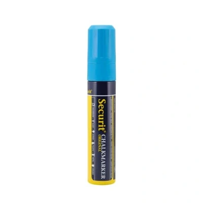 Imagen de SECURIT Estuche de rotuladores tiza líquida punta biselada ancho del trazo 7 mm x 15 azul