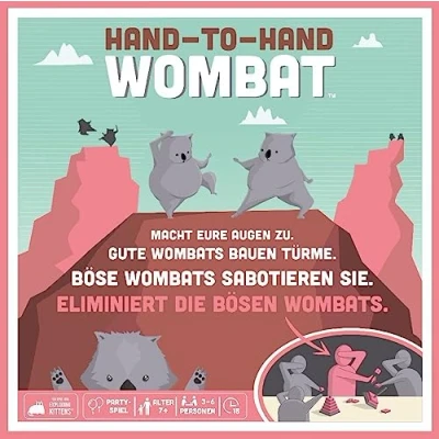 Imagen de Exploding Kittens Wombat Mano Juego, Color, Multicolor, 4. Weitere Spiele Von (EXKD0025)
