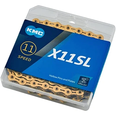 Imagen de KMC Cadena X11sl, Unisex Adulto, Ti Ni Oro, 118 Link