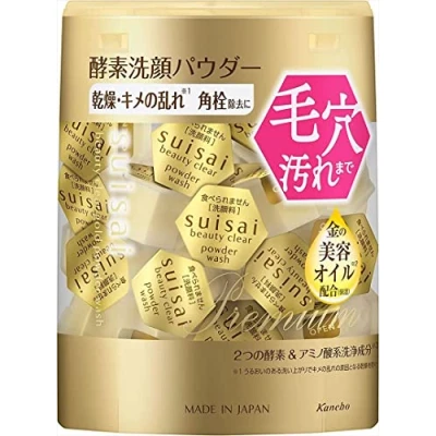 Imagen de Kanebo Suisai Beauty Clear Gold Powder Wash Enzyme Face 0,4 g 32 unidades
