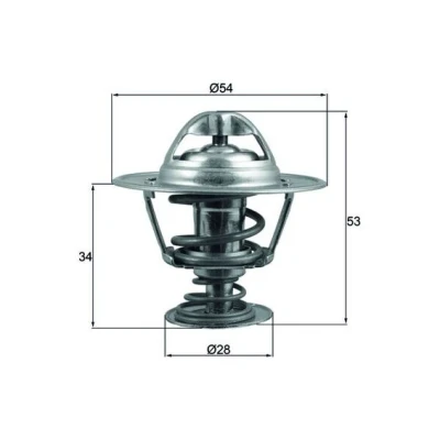 Imagen de MAHLE ORIGINAL TX 203 88D Termostato, refrigerante 88 54 con junta HYUNDAI: H 1 Furgón, GALLOPER 2, / Starex MPV, KIA: SORENTO